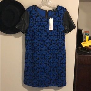 Love & Love Ponte Sleeve Printed Dress NWT!